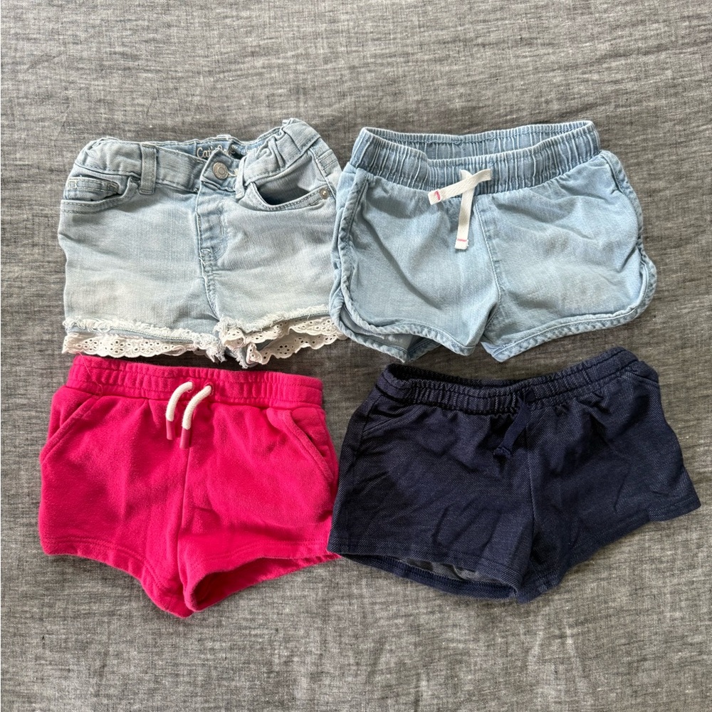 Toddler girl shorts bundle, 18m